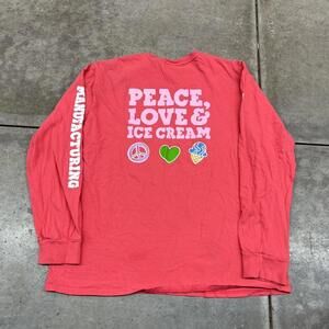vintage ben and jerrys peace love and ice cream vermont manufacturing shirt xl